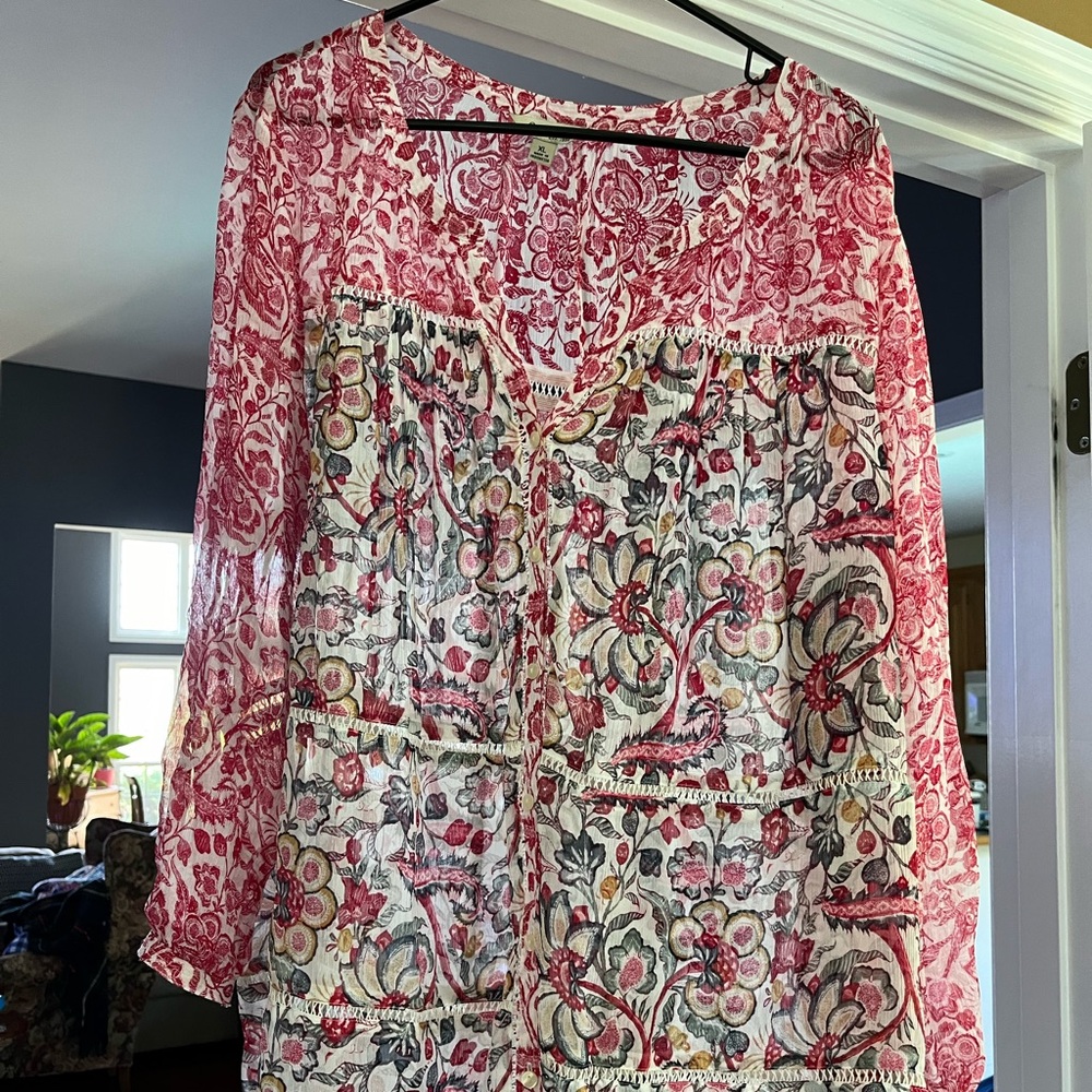 Lucky Brand blouse Size XL